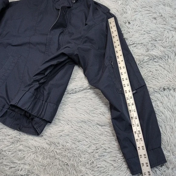 Vintage London Fog Jacket Mens Blue L Pockets Sport Zip Up Comfort Casual - Picture 5 of 13